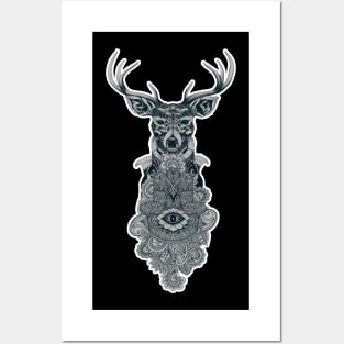 the eye of the deer Posters and Art